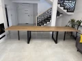 Stół Loft U XXL rozłożony z dostawkami 2 × 100 cm – AP MEBLE HOME