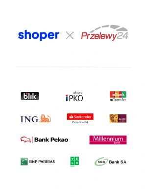 rodzaje płatności i banków obsługiwanych przez sklep