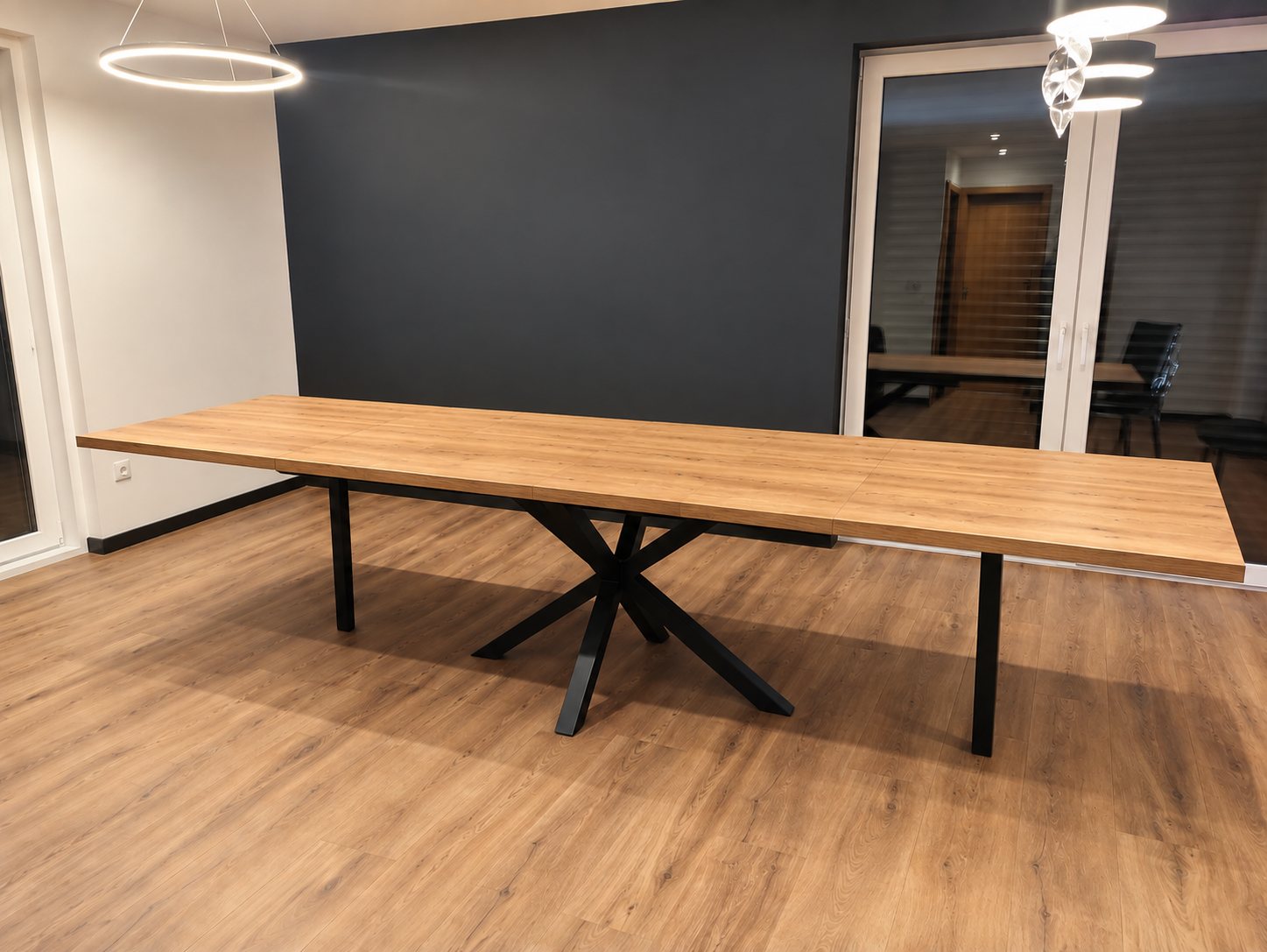 Stół Krzyżak rozkładany z dostawkami 80 cm i 100 cm