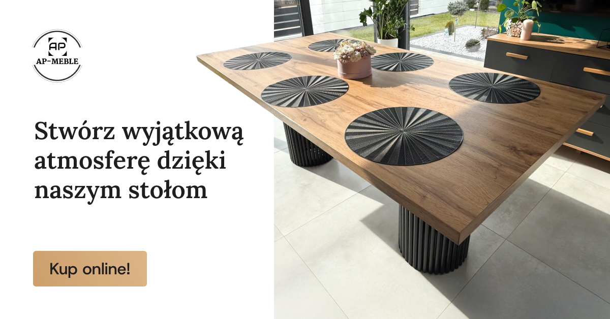 Stwórz wyjątkową atmosferę dzięki naszym stołom